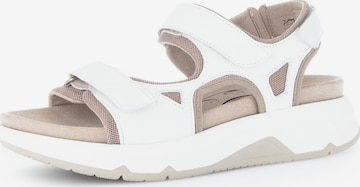 GABOR Hiking Sandals in White: front