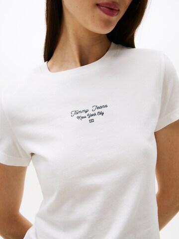 Tommy Jeans T-Shirt 'Ess' in Weiß