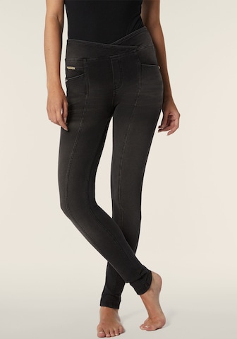 Freddy Skinny Jeggings in Schwarz: Vorderseite