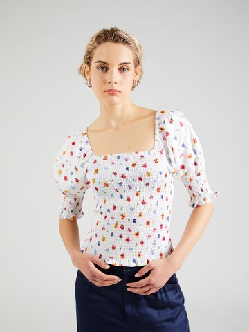 YAS Bluse 'YASGARDENLY ' in Weiß: Vorderseite