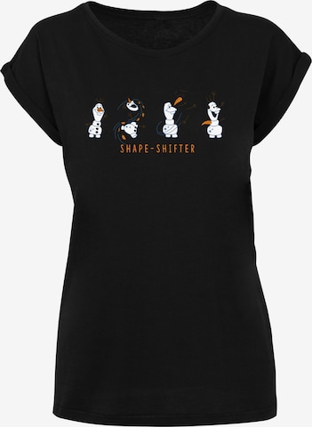 F4NT4STIC Shirt 'Disney Frozen 2 Olaf Shape-Shifter' in Black: front