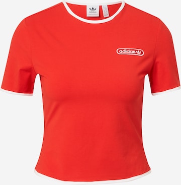 sarkans ADIDAS ORIGINALS T-Krekls: no priekšpuses