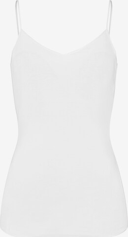 Hanro Top ' Cotton Seamless ' in Wit: voorkant