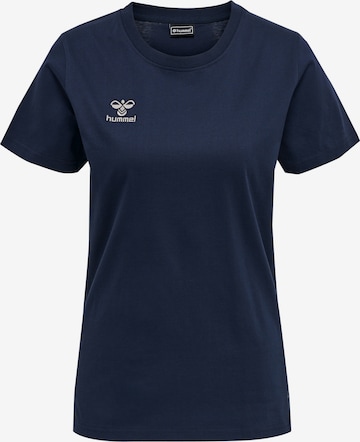 T-shirt fonctionnel Hummel en bleu : devant