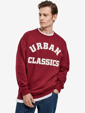 Sweat-shirt Urban Classics en rouge : devant
