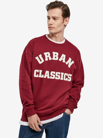 Urban Classics Sweatshirt in Red: front