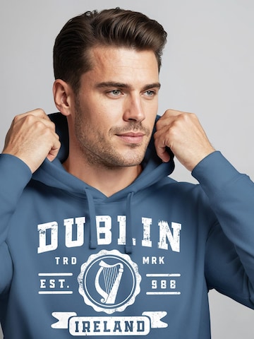 Neverless Sweatshirt 'Dublin Irish'‌‌ in Blau