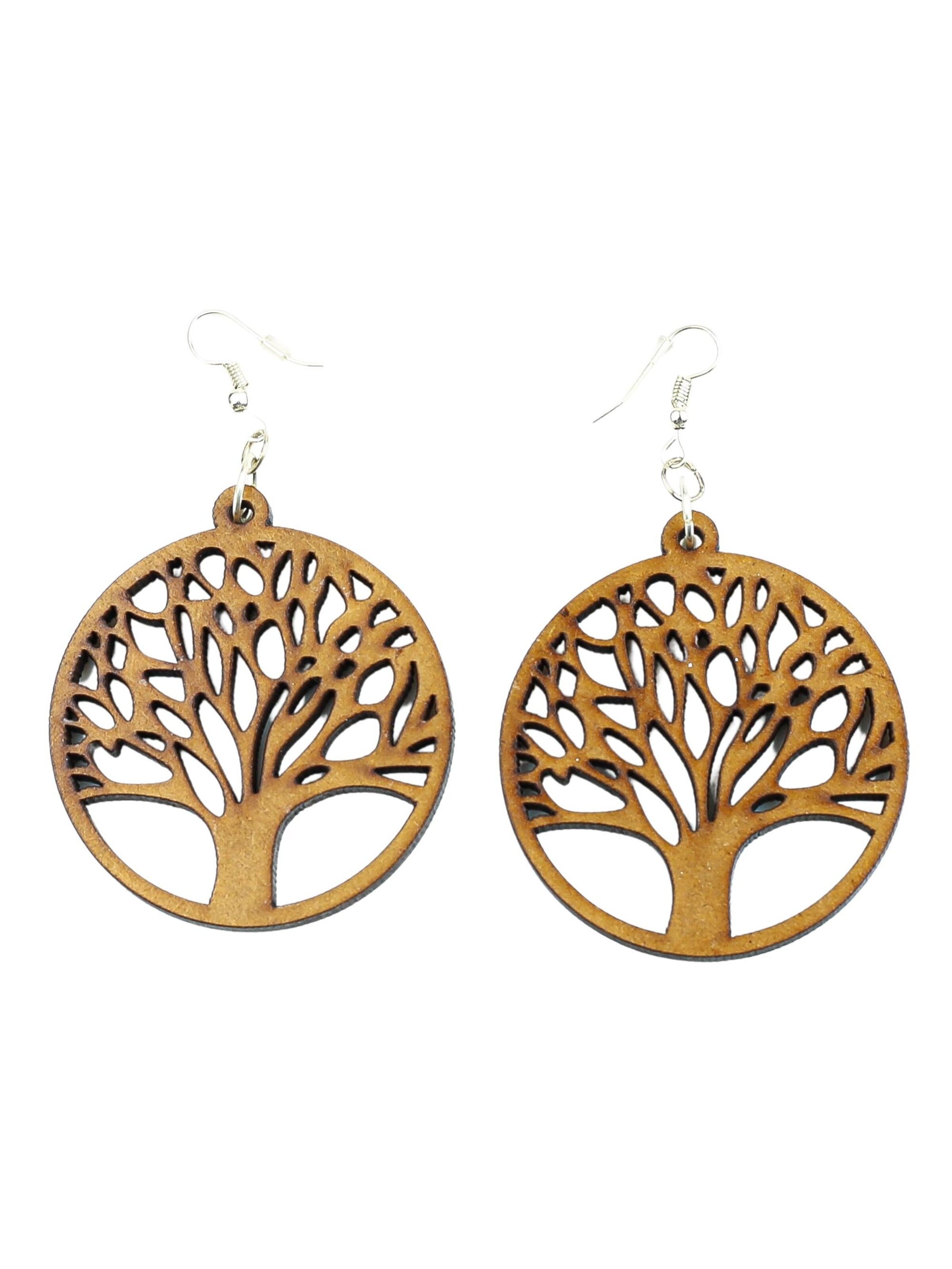 COLLEZIONE ALESSANDRO Earrings 'Kreta' in Brown: front