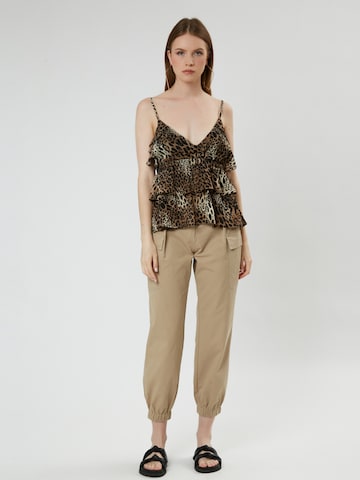 Influencer Top in Brown