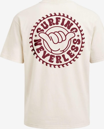 Neverless Shirt 'Surfing' in Beige: Vorderseite