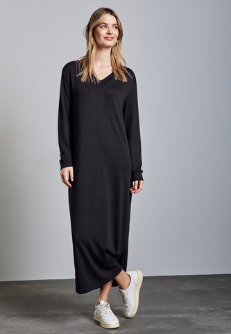 STREET ONE V-Neck Kleid in Blau: Vorderseite