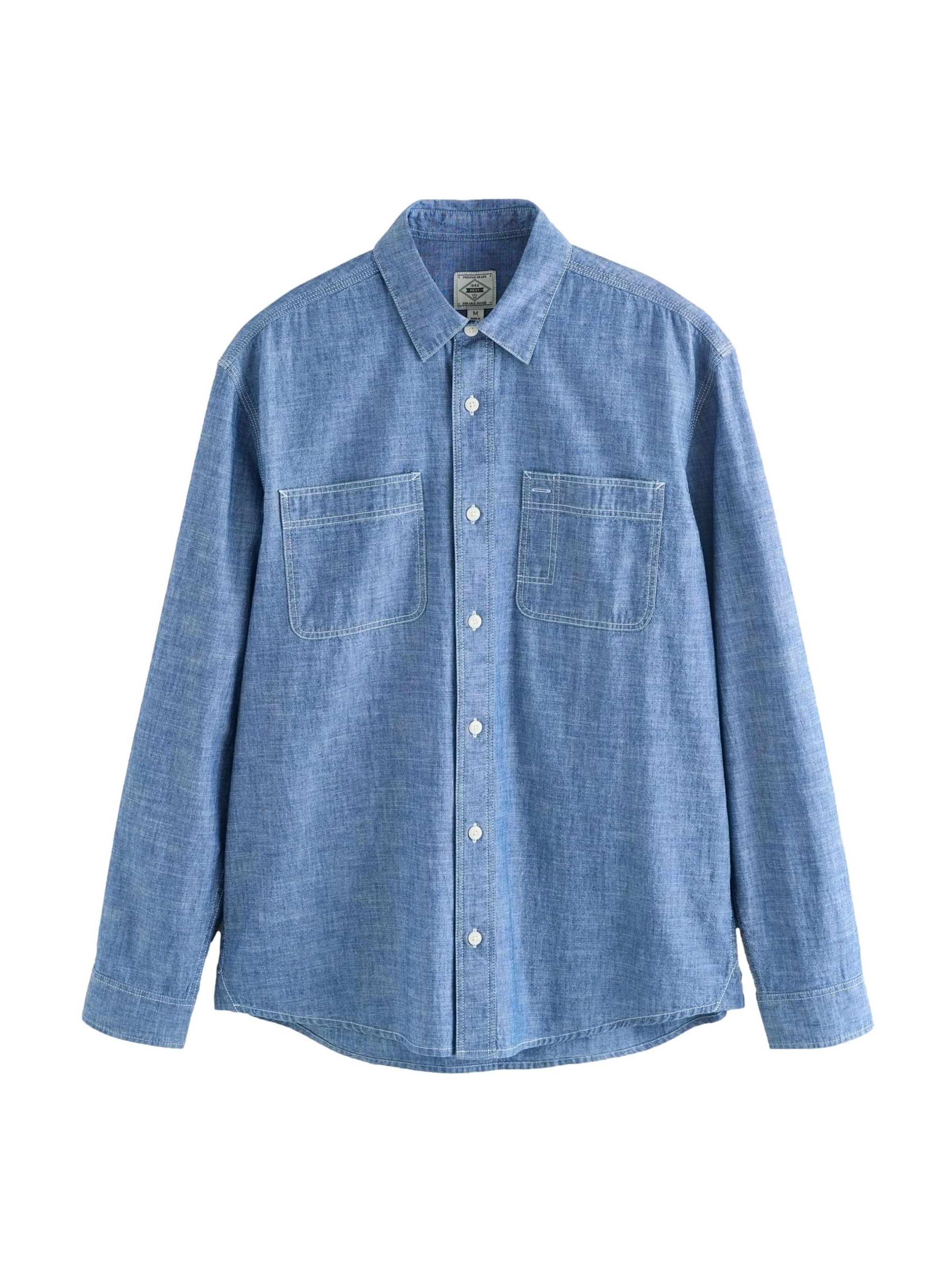 Next Regular fit Overhemd in Blauw: voorkant