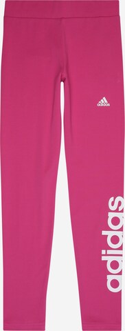 ADIDAS SPORTSWEAR Sportbyxa 'Essentials Linear Logo ' i rosa: framsida