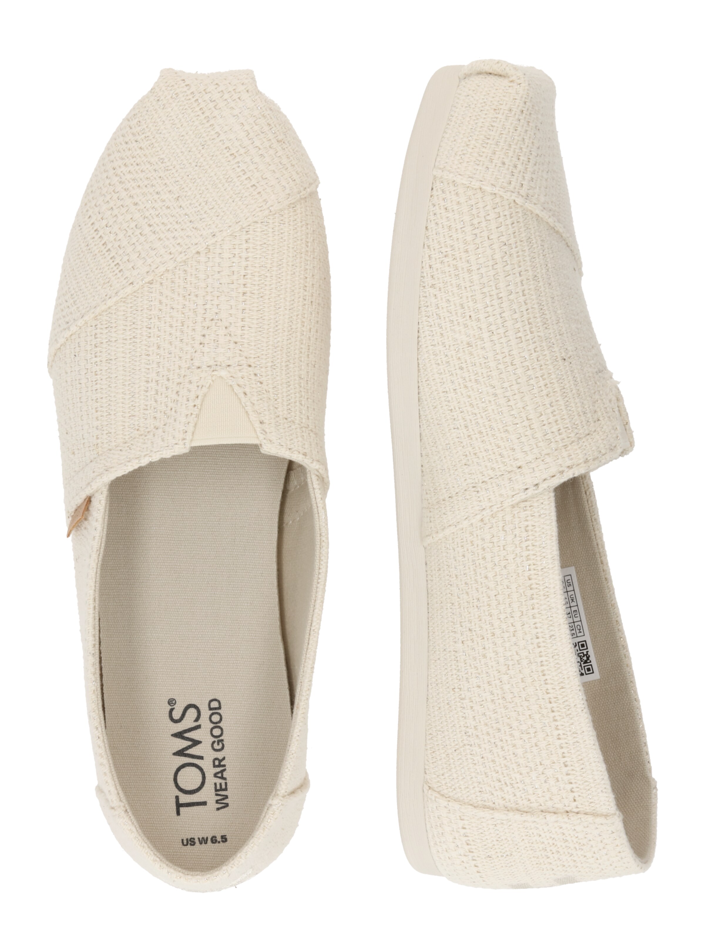 TOMS Classic Flats in White