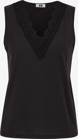 Top de la WE Fashion pe negru: față