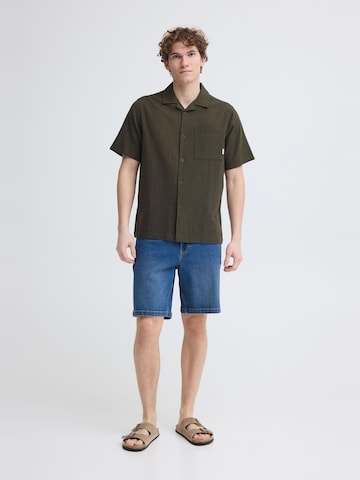 INDICODE JEANS - Regular Fit Camisa ' IDCorson ' em verde