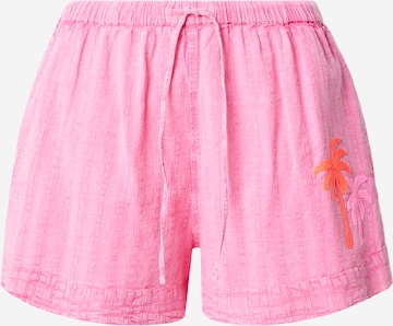 rožinė RIP CURL Laisvas Kelnės 'HOTEL MALIBU': priekis