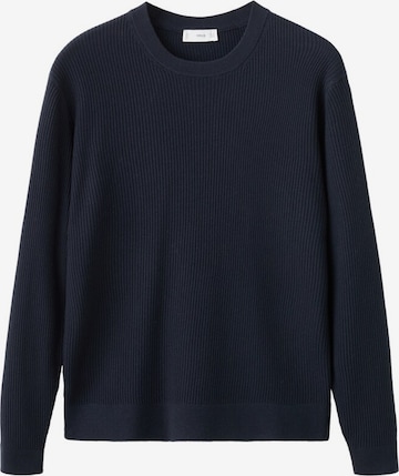 MANGO MAN Sweater 'Antigua' in Blue: front