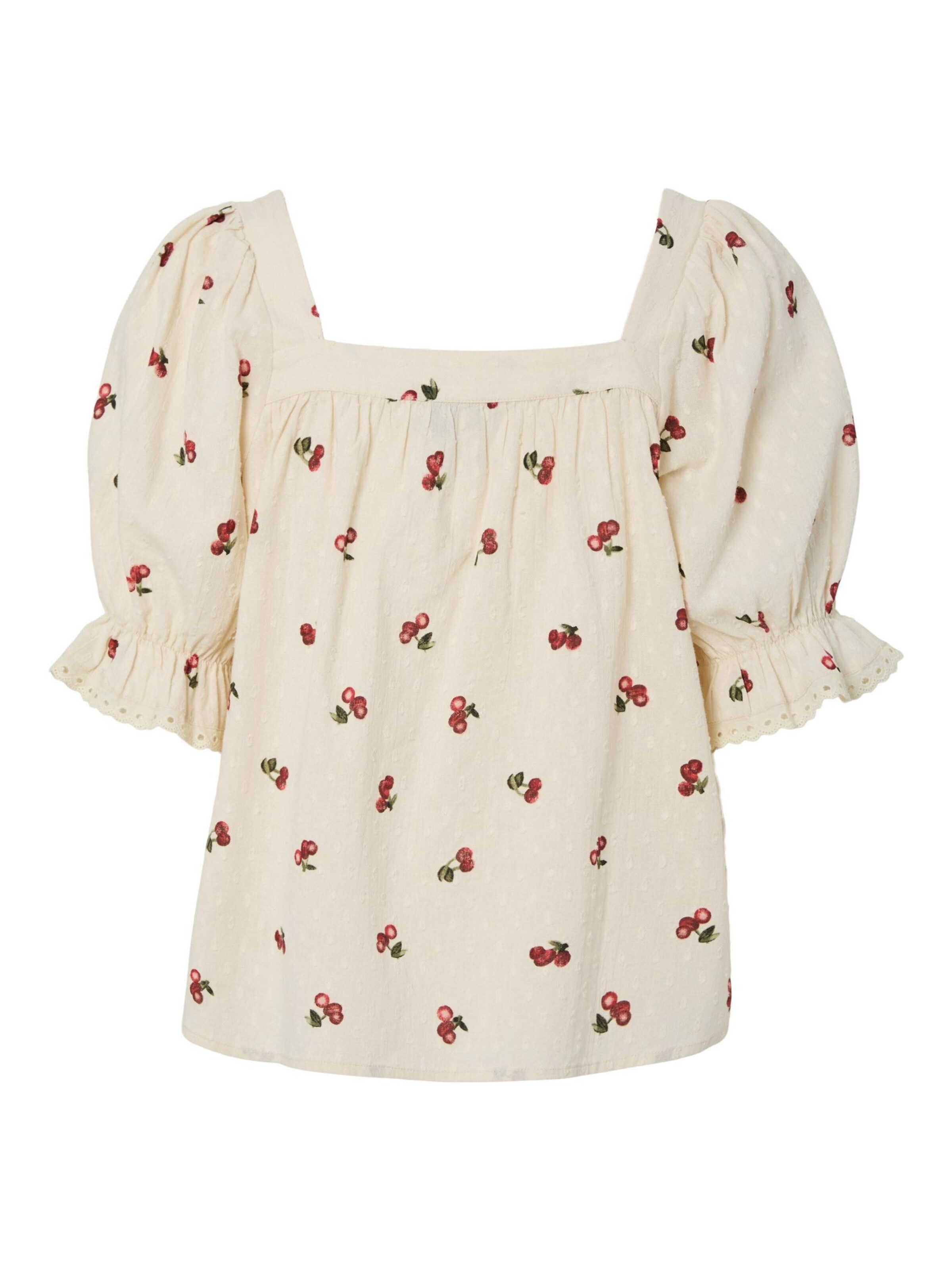 PIECES Bluse 'PCThea' i beige