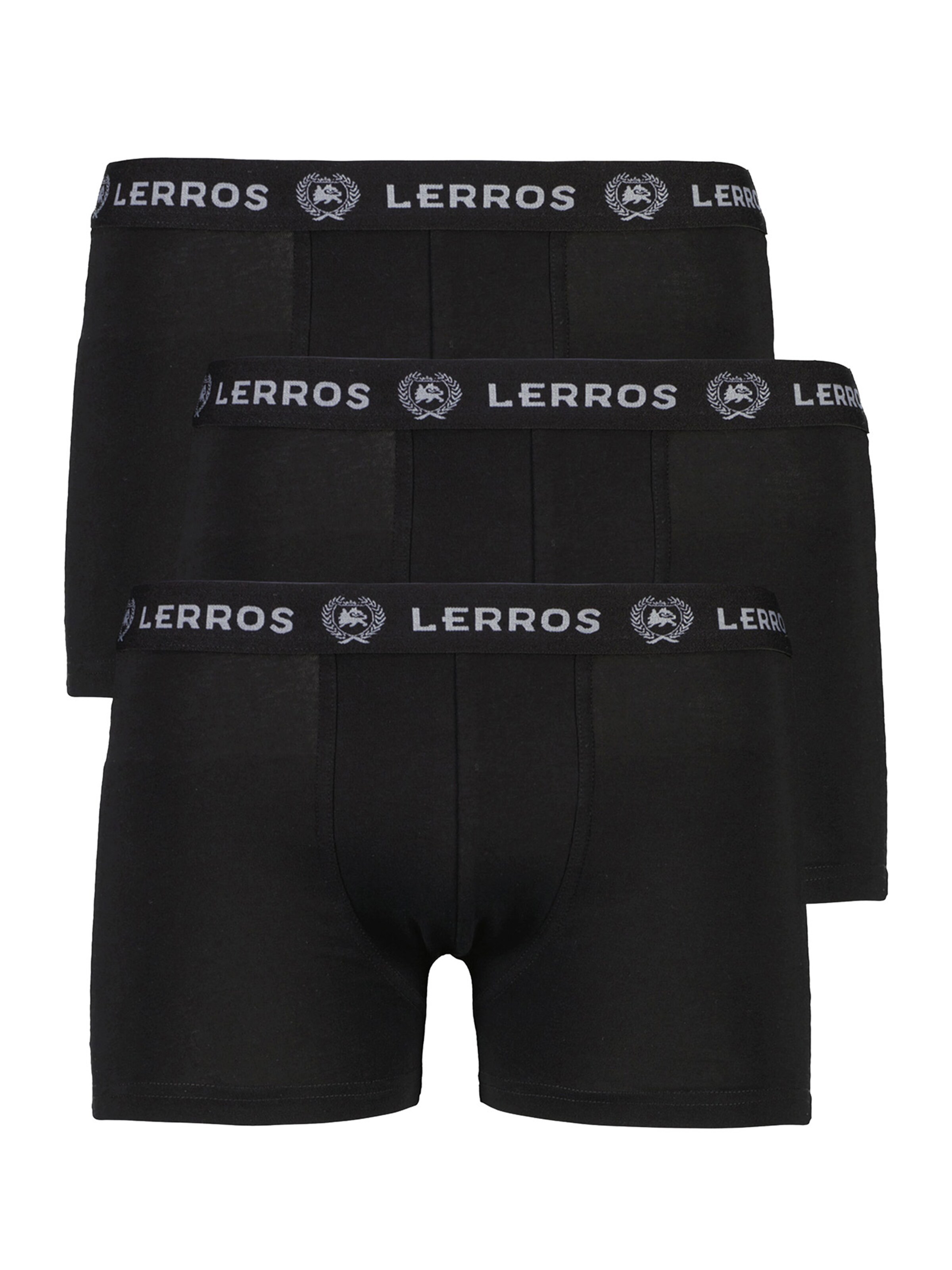 LERROS Boxer shorts in Black: front