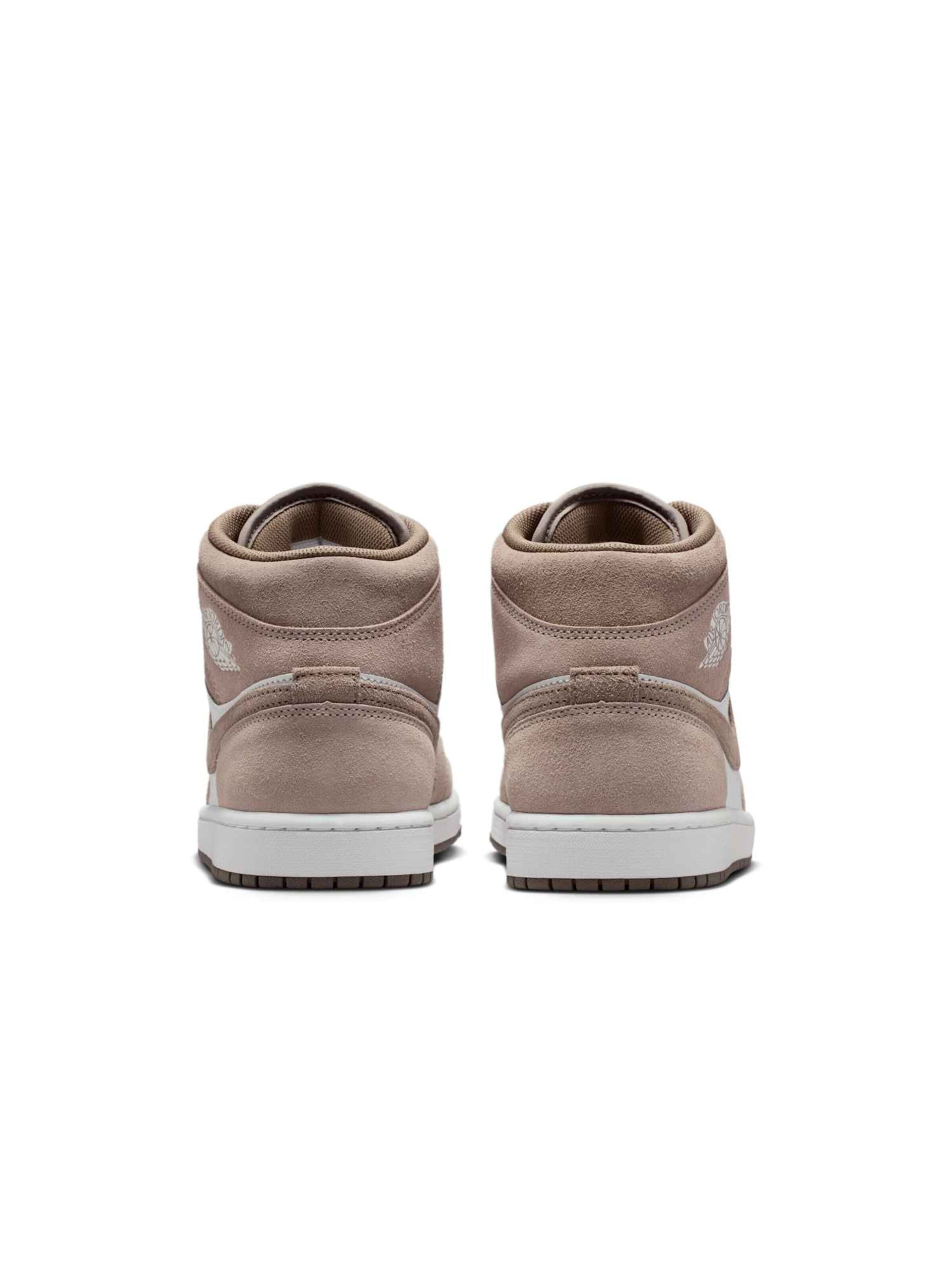 Jordan Športni čevelj 'Air Jordan 1 Mid Herrenschuh' | siva barva