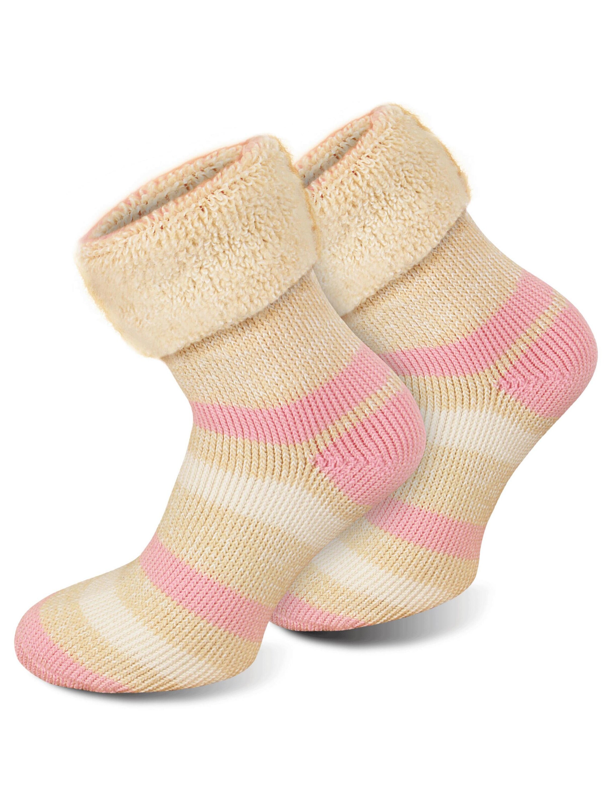 Polar Husky Socks ' Extrem Hot ' in Beige: front