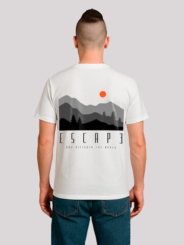 F4NT4STIC Shirt 'Escape Discover the World Forest Landscape' in White