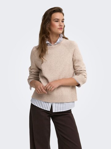 Pull-over ONLY en marron : devant