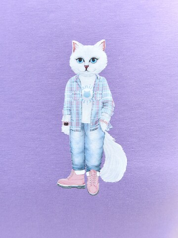 CAT by Maniita Lacitta Shirt 'COUNTRY CAT' in Lila