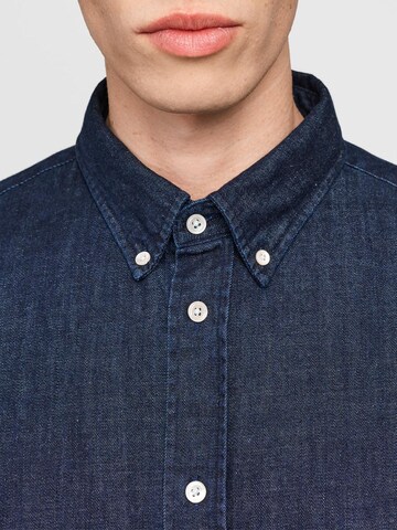 SANVT Regular Fit Businesshemd 'The Perfect Denim Shirt' in Blau