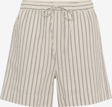 Pantalon 'Anvitte' SOAKED IN LUXURY en beige : devant