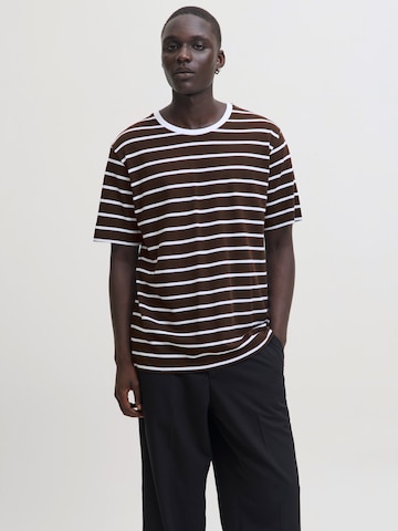 T-Shirt 'JPRBLANOLAN' JACK & JONES en marron : devant