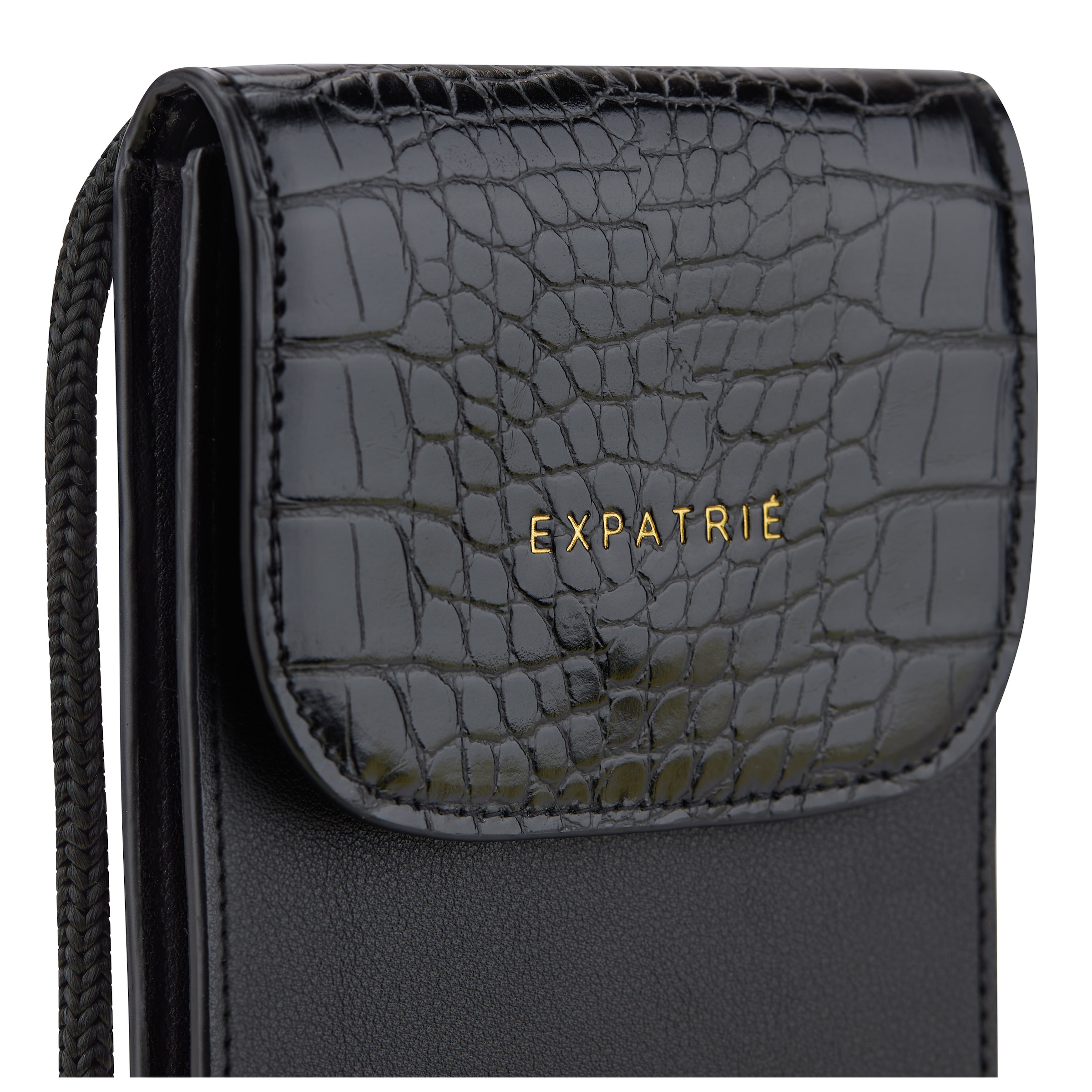 juoda Expatrié Rankinė su ilgu dirželiu 'Amelie'