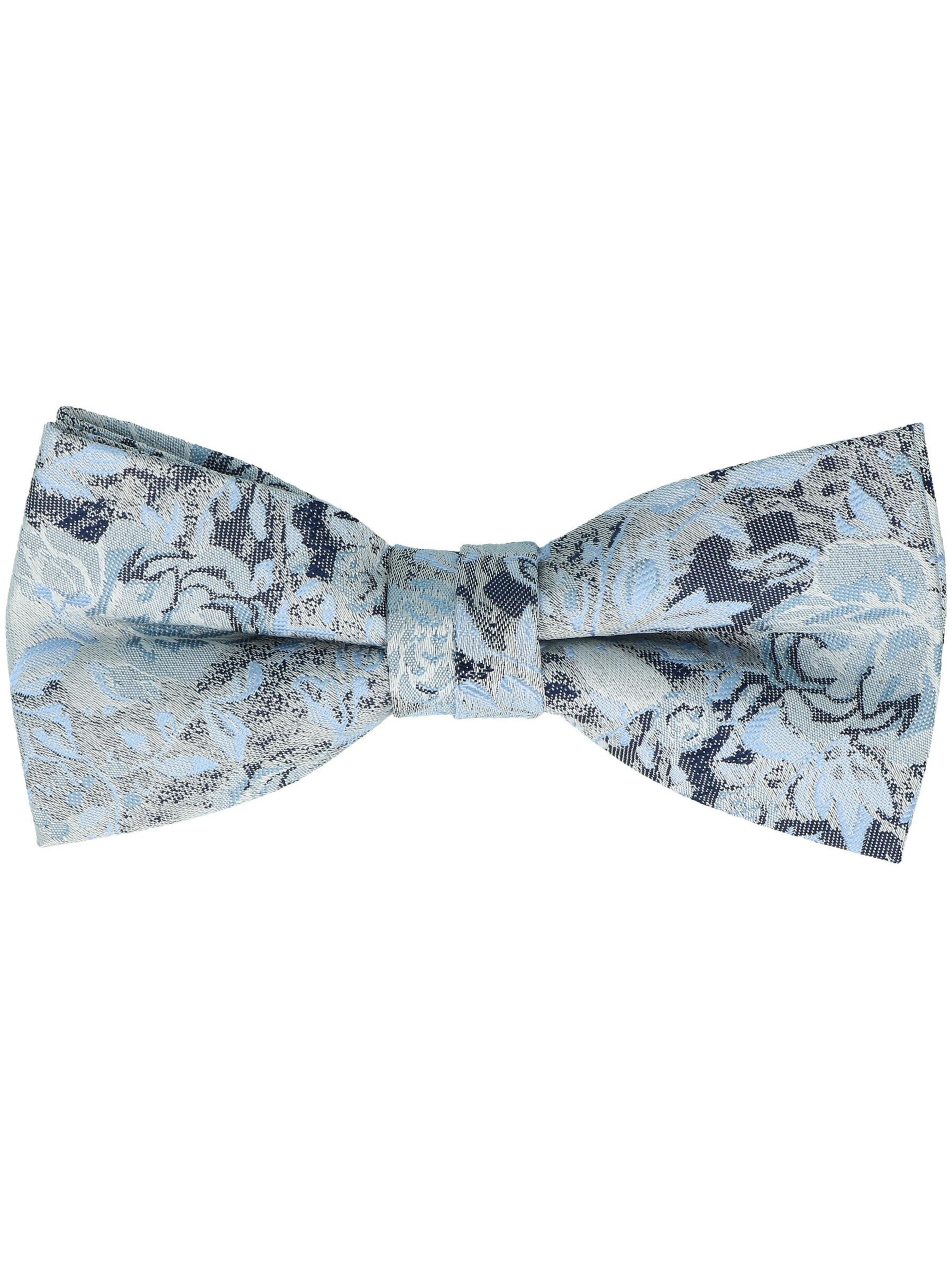 WILLEN Fliege 'Set Floral/ Uni'‌‌‌‌‌‌‌ in Blau