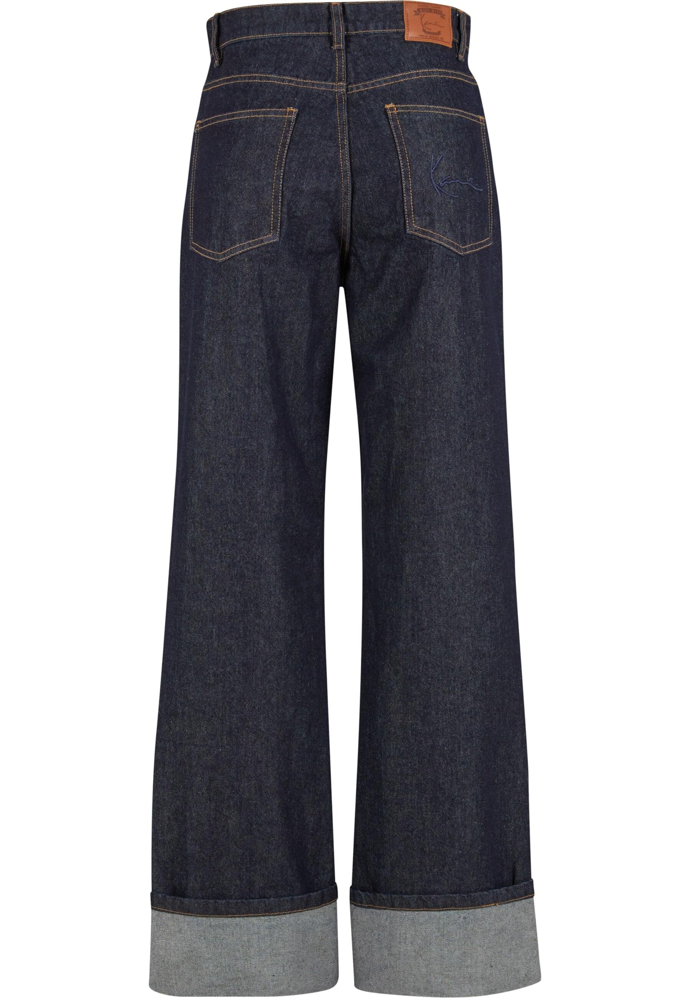 zils Karl Kani Vaļīgs piegriezums Džinsi