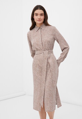 Finn Flare Blousejurk 'Classic' in Beige: voorkant