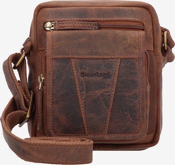 Greenland Nature Crossbody Bag 'Montenegro' in Brown: front