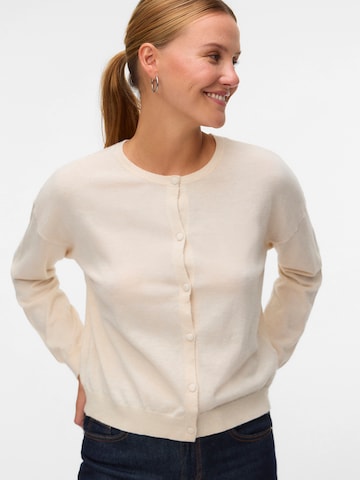 VERO MODA Knit Cardigan 'VMMARINA' in Beige: front