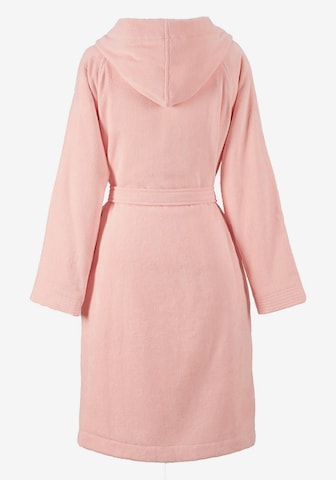 BOSS Home Long Bathrobe 'PLAIN' in Pink