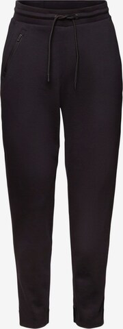 ESPRIT Tapered Broek in Zwart: voorkant