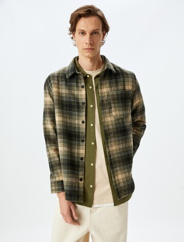 Koton Regular fit Button Up Shirt in Green: front