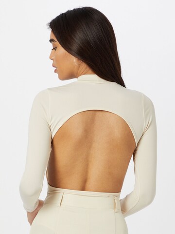 Gina Tricot Shirtbody 'Myra' in Beige