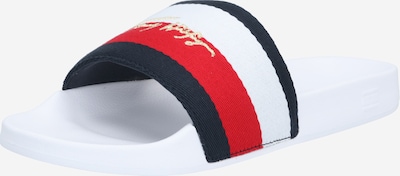 TOMMY HILFIGER Nizki natikači | mornarska / zlata / rdeča / bela barva, Prikaz izdelka