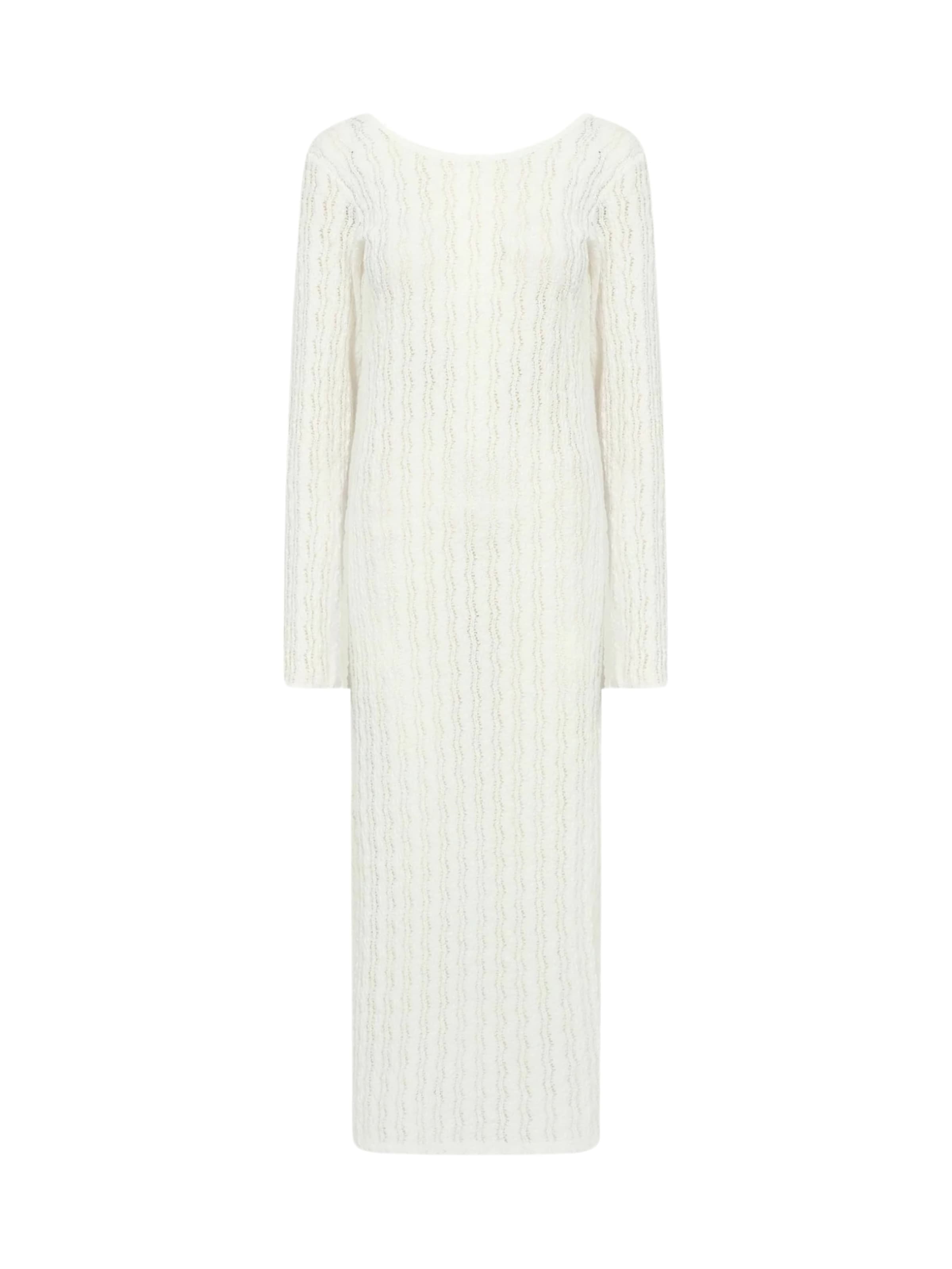 Levete Room Gebreide jurk 'LAICA' in Wit: voorkant