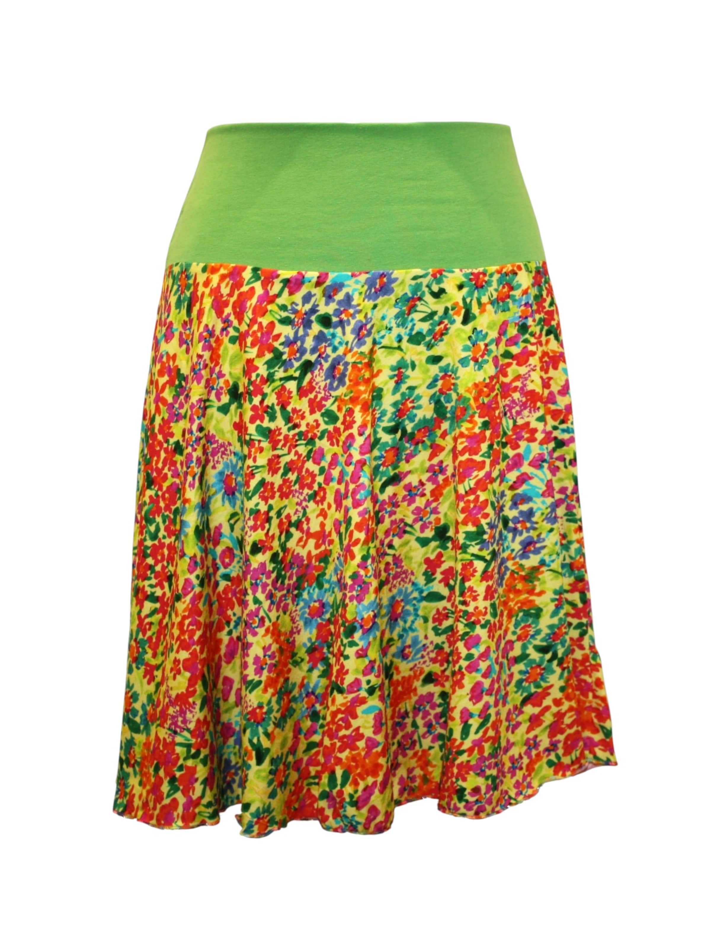 dunkle design Skirt 'Skirt Floral' in Green: front