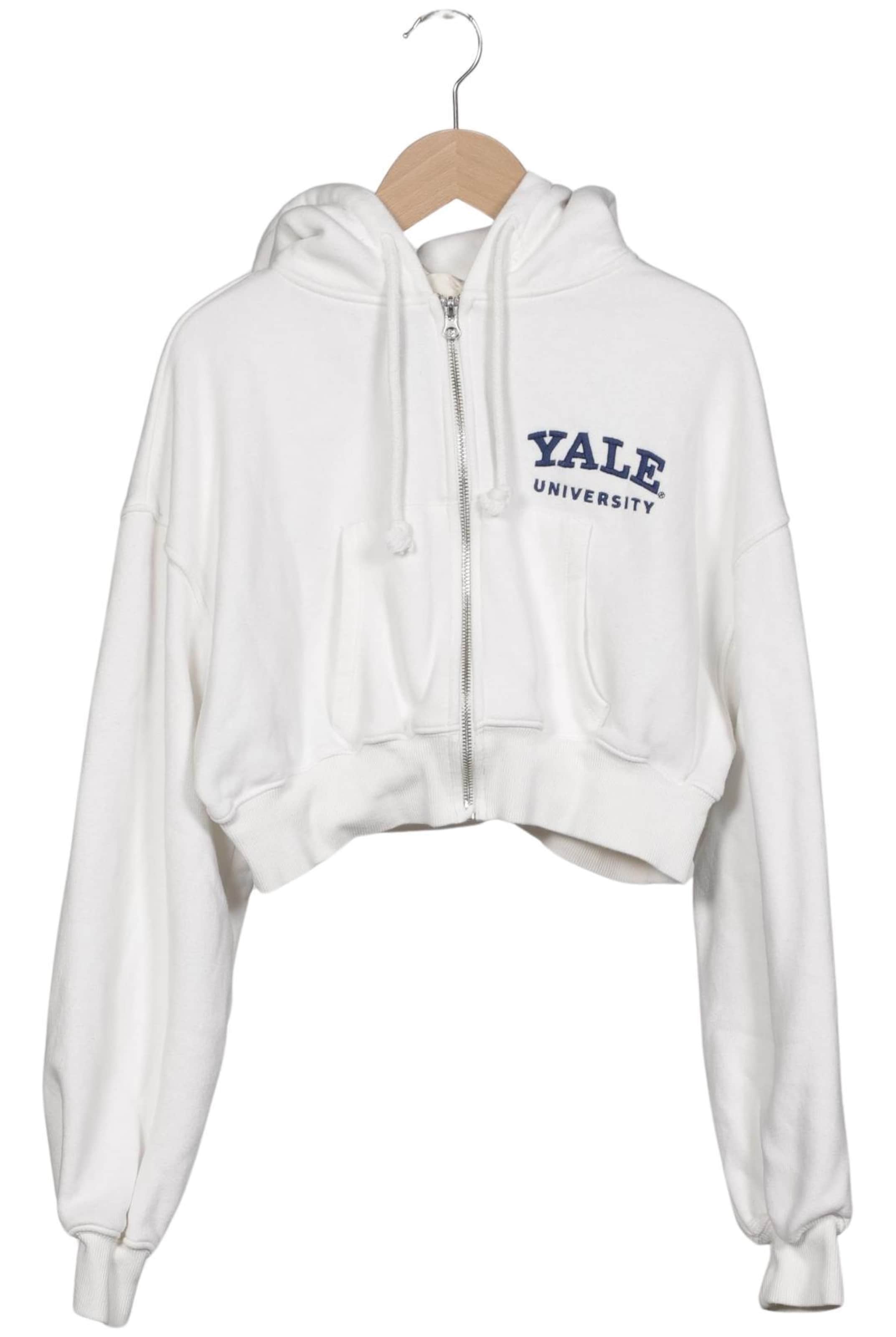 Pull&Bear Sweatshirt & Zip-Up Hoodie in S in White: front