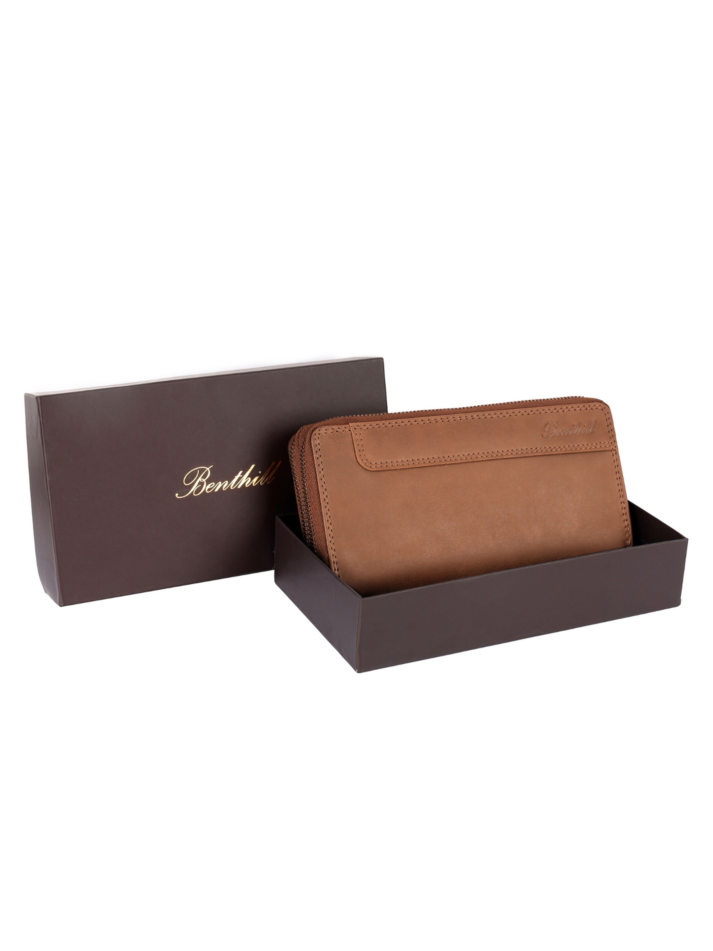 Benthill Portemonnaie 'XXL'‌‌‌‌‌‌‌ in Braun