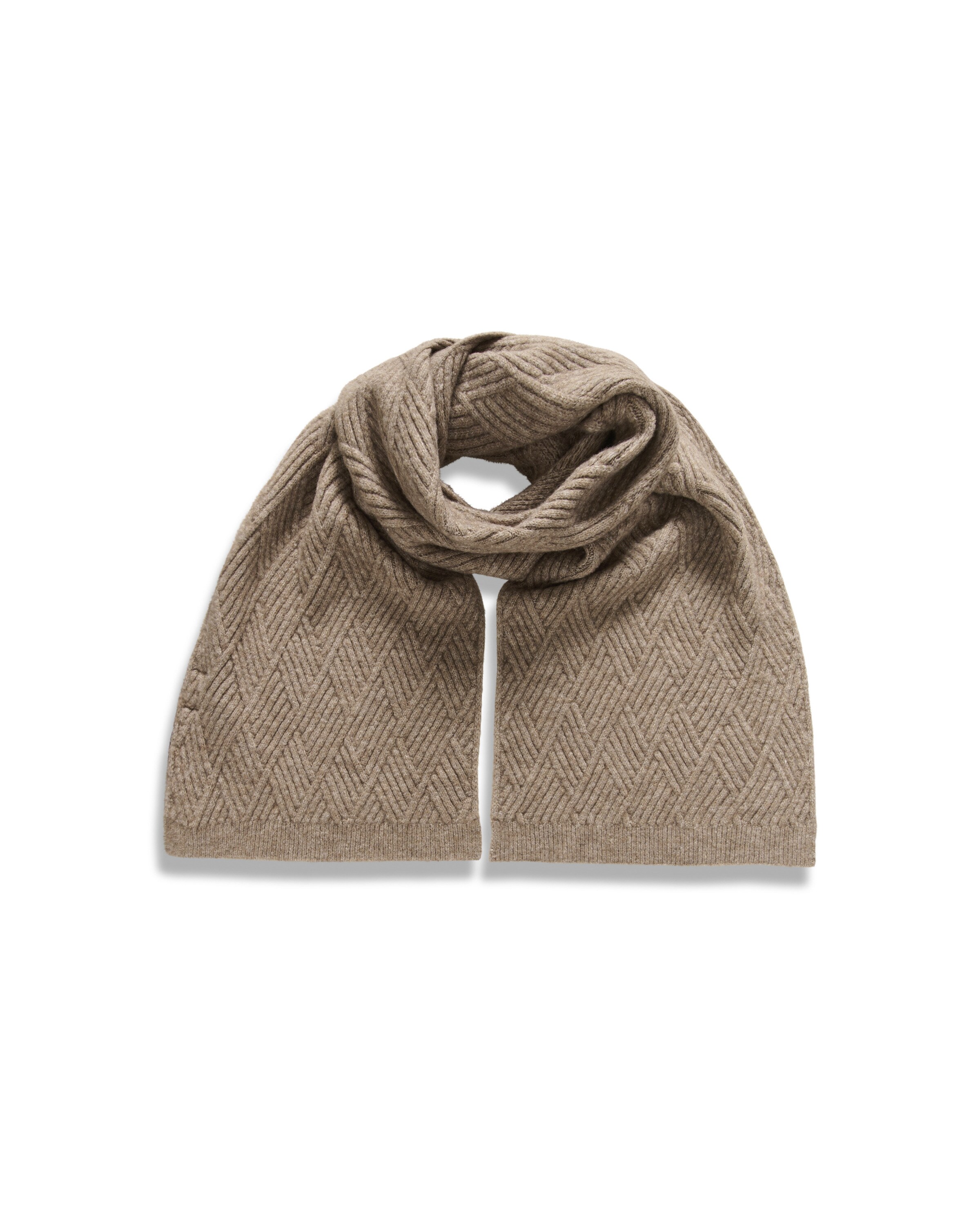 KAFFE CURVE Sjaal in Beige: voorkant