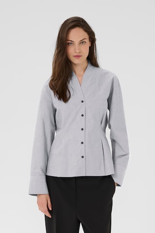 KAREN BY SIMONSEN Bluse 'KBDeborah' in Grau: Vorderseite