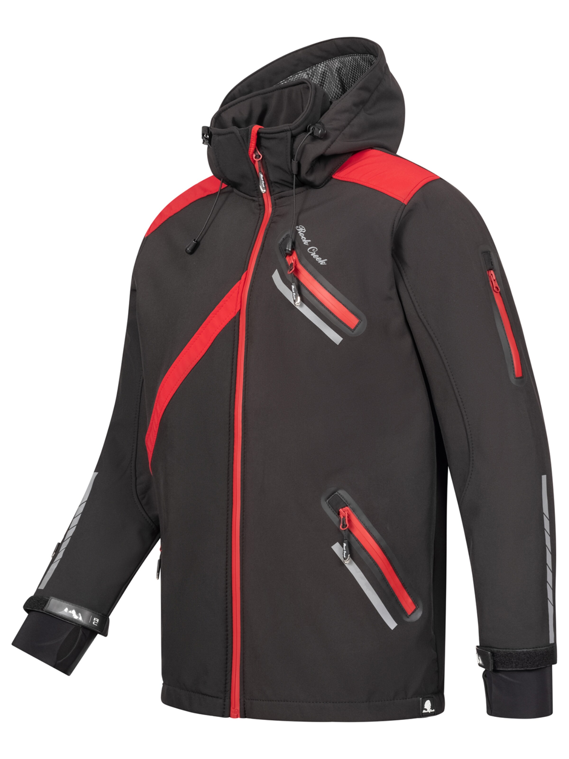 Rock Creek Outdoorjacke in Schwarz